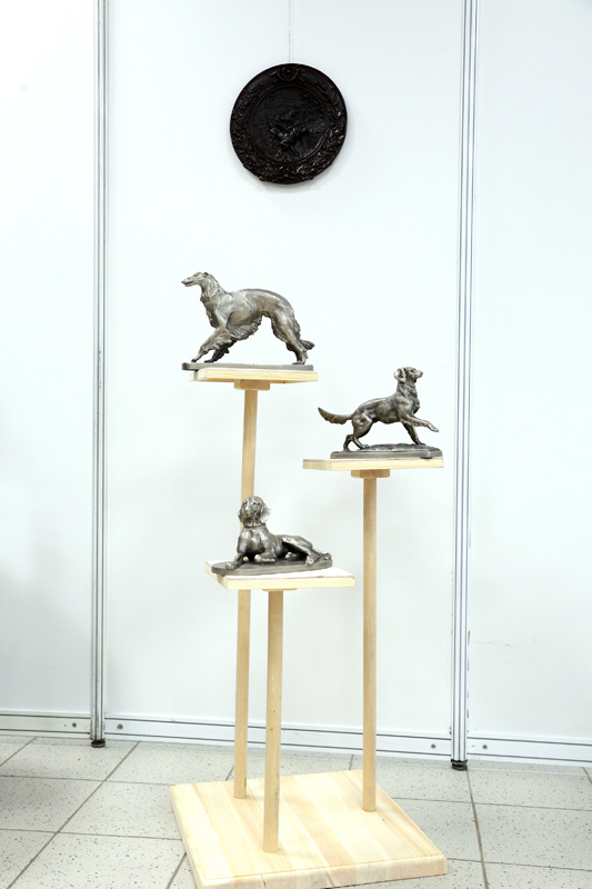 Экспозиция музея «Охотничье собаководство» на выставке собак «Огни Прикамья - 2020»