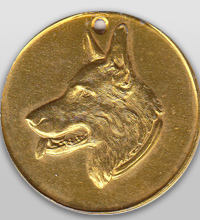 Медаль собаки экстерьер породная