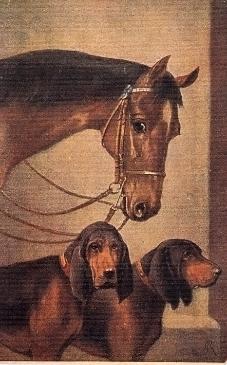 Собаки в искусстве открытка