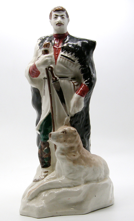 Фарфоровая статуэтка - мальчик с собакой