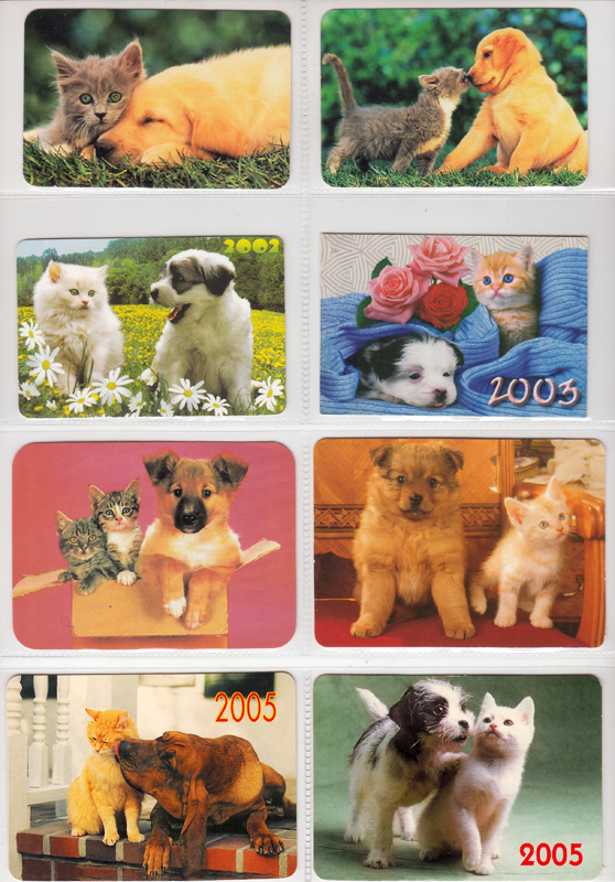 Календарик собаки и котята